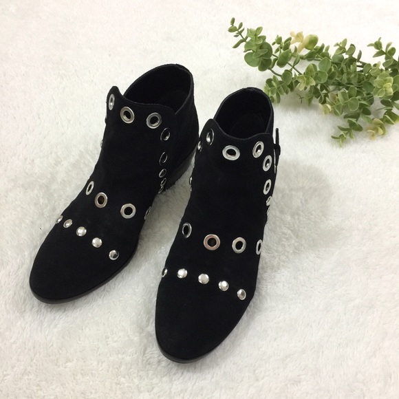 Sam Edelman Shoes - Sam Edelman black genuine suede studded booties
